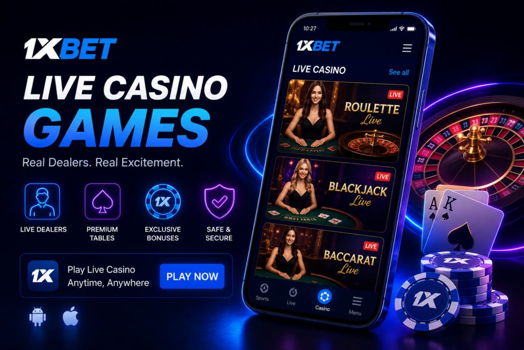 1xBet Live casino games