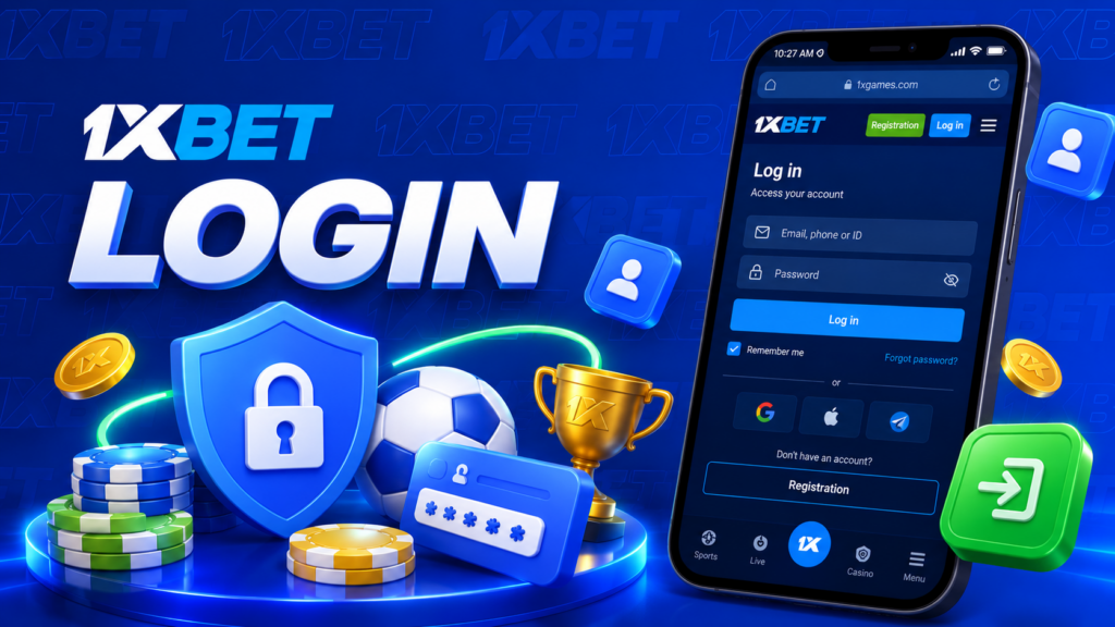 1xBet Login Steps